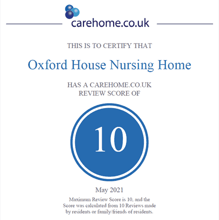 Oxford House Nursing Home Certification